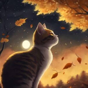 #0015 猫と秋の夜